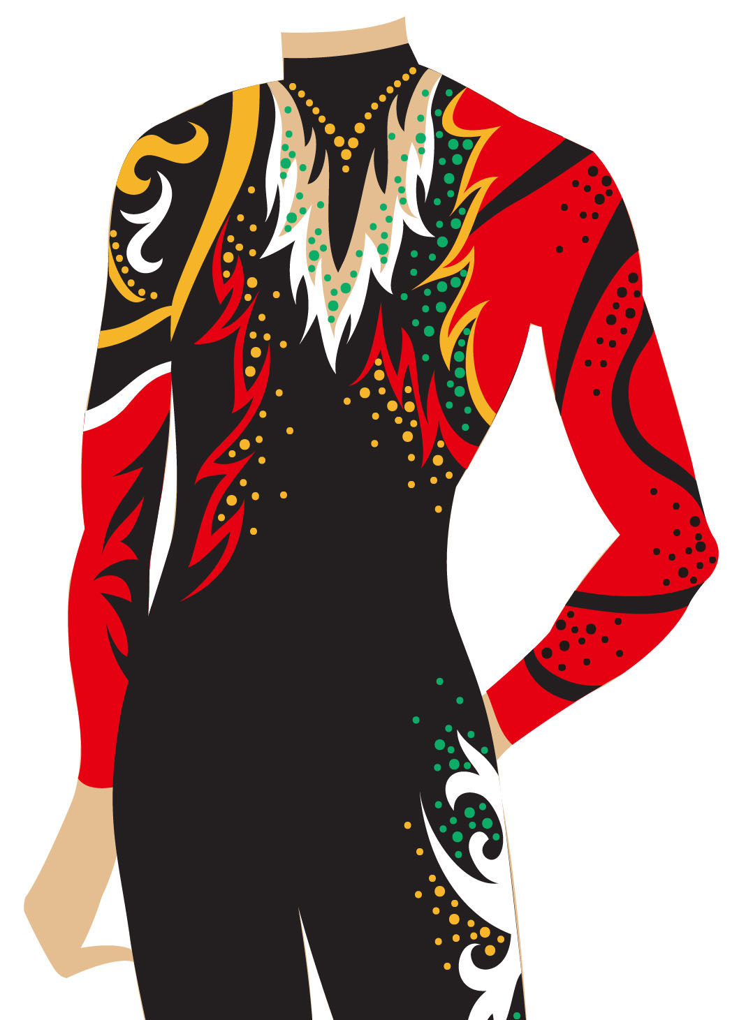 男子新体操レオタードGRM-2018-1022フロント