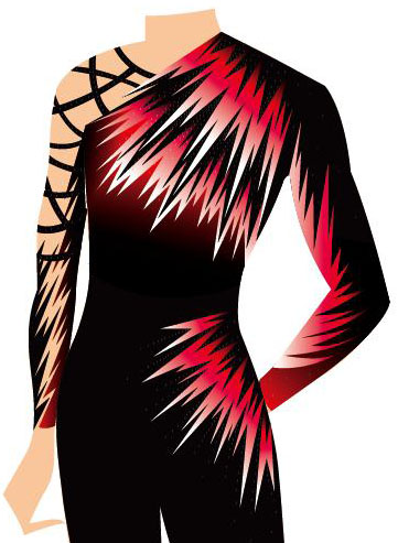 男子新体操レオタードGRM-2017-10033フロント